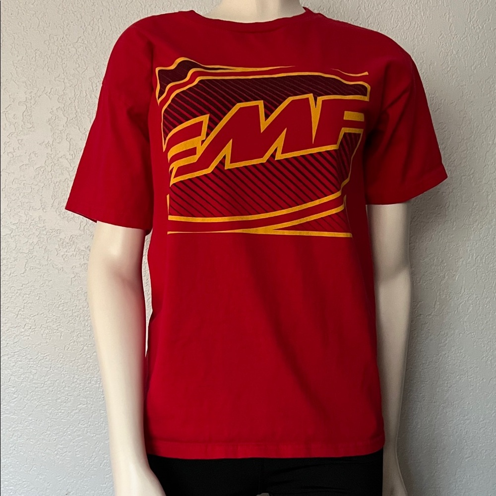 FMF Racing Youth Large Red Graphic Tee Dirt Bike Shirt (Fits Adult XS)